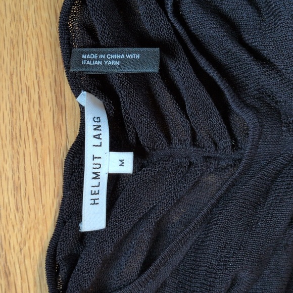 Helmut Lang Ruched Mesh Top - Picture 2 of 5